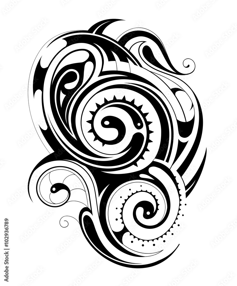 Maori tribal tattoo Maori tribal tattoo
