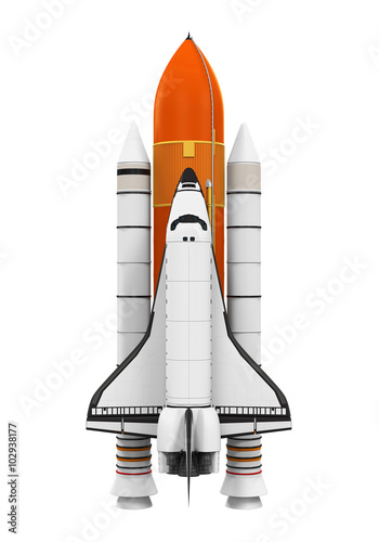 Fototapeta Naklejka Na Ścianę i Meble -  Space Shuttle Isolated