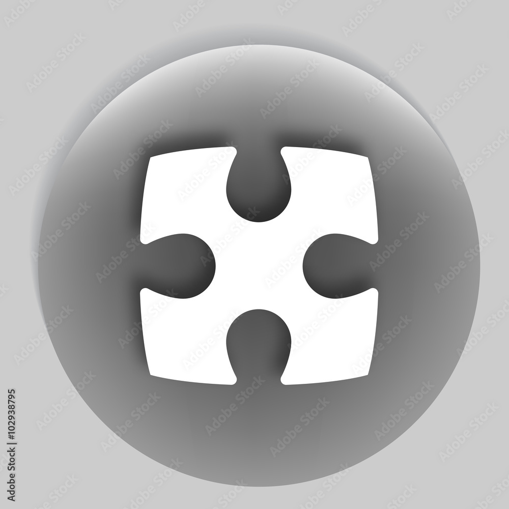 Part of paper puzzles flat icon Part of paper puzzles flat icon