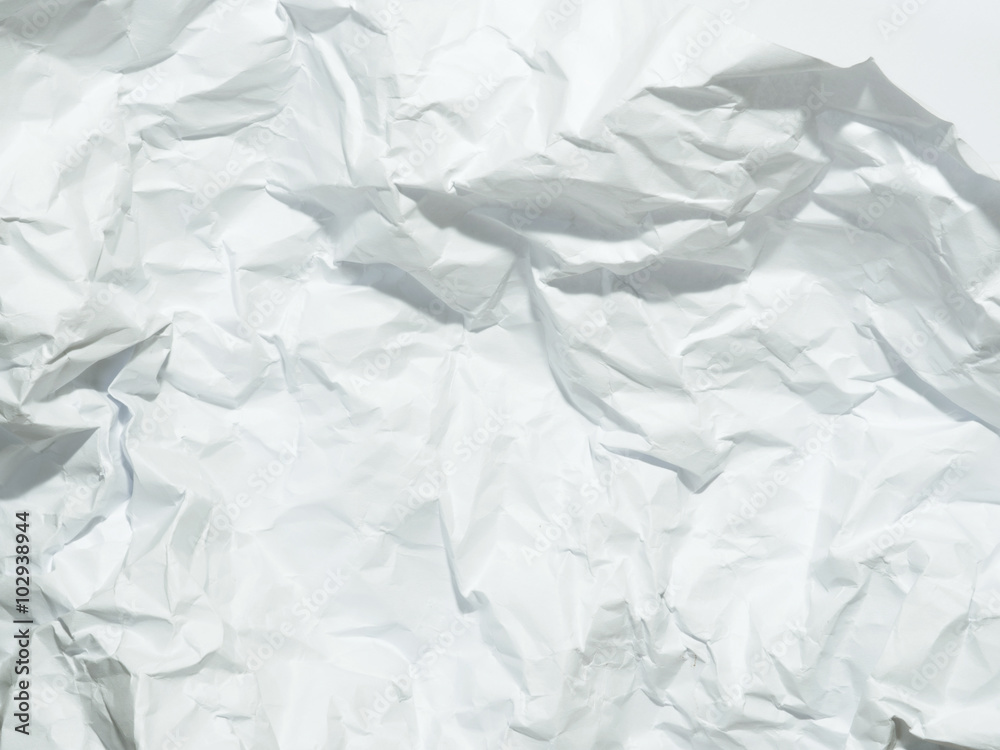 Texture of crumpled white paper Texture of crumpled white paper
