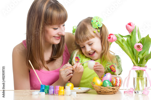 happy mother and child daug...