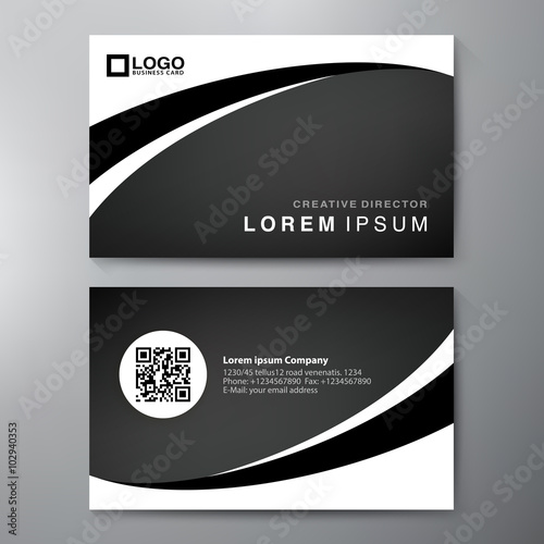 Modern Business card Design Template. Vector illustration