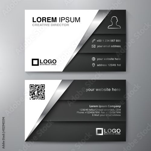Modern Business card Design Template. photo