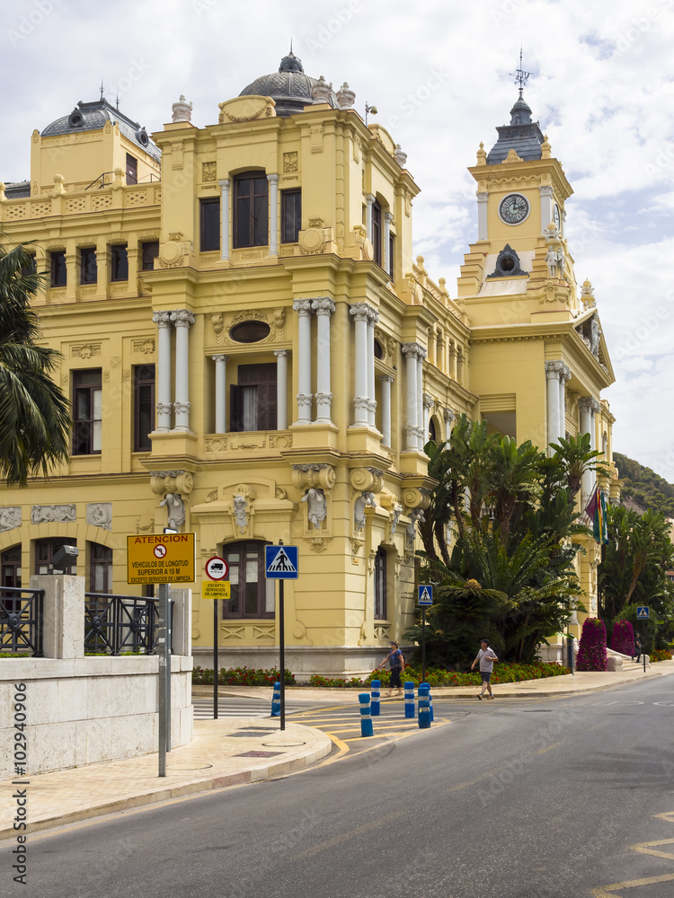 Rathaus, Malaga, Provinz Malaga, Andalusien, Spanien