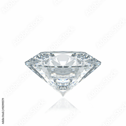 sparkling diamond on a white background. luxury,precious,elegant,exclusive