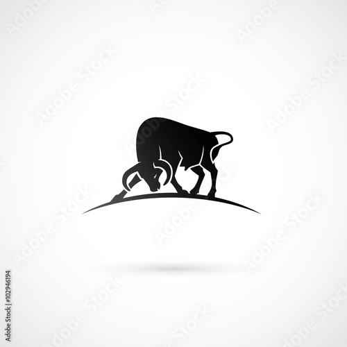 Black bull sign