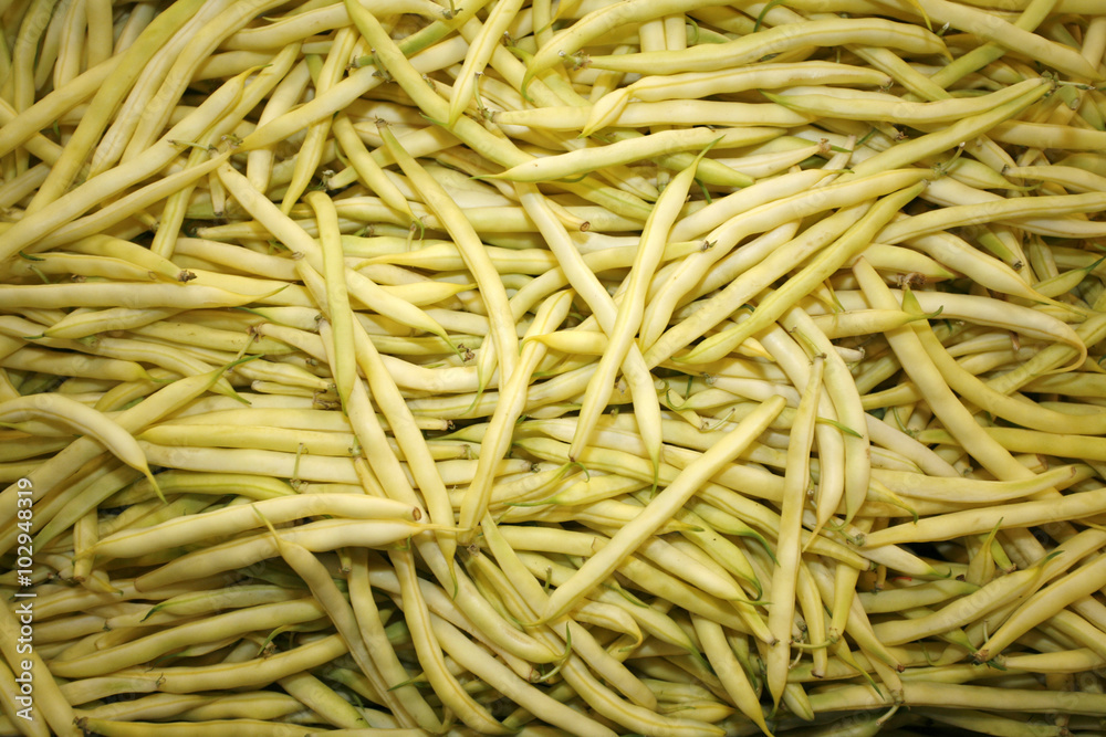 Yellow beans as a background