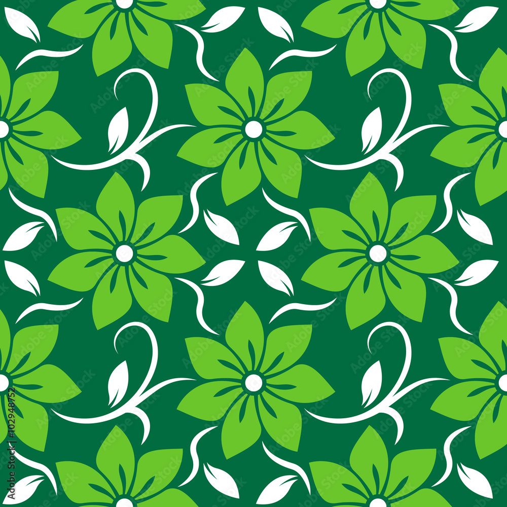 Spring Floral Seamless Vector Pattern 08 Spring Floral Seamless Vector Pattern 08