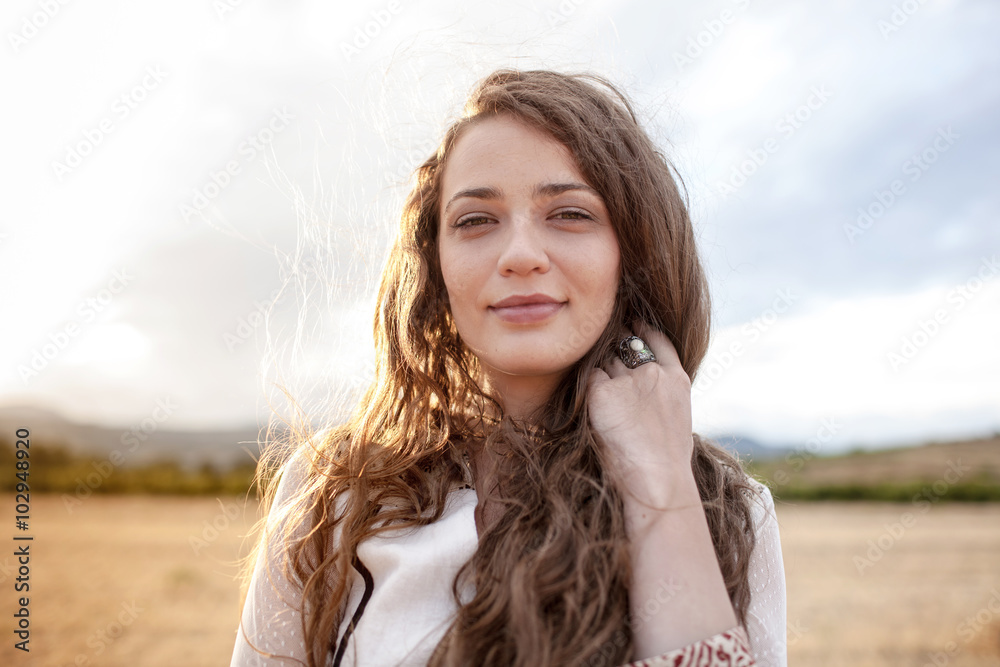 Beautiful boho woman Beautiful boho woman