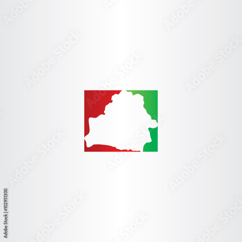 belarus map logo icon vector