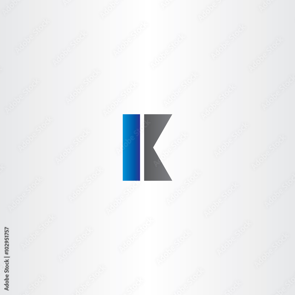 k letter black blue vector logo symbol k letter black blue vector logo symbol