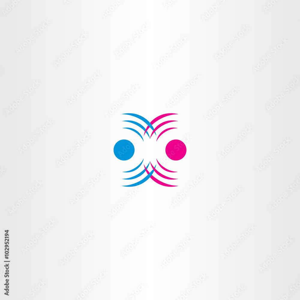 Obraz premium radio waves interference vector icon