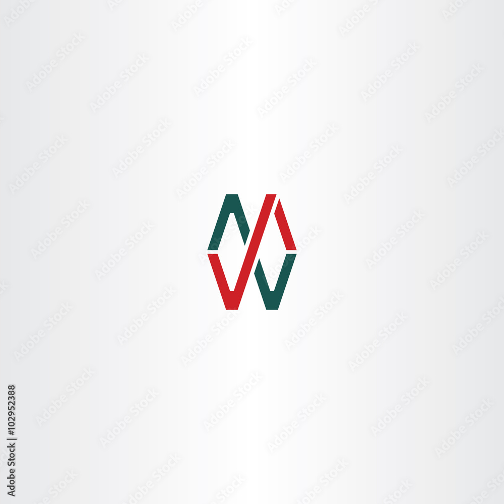 vector logo letter m and w icon sign vector logo letter m and w icon sign