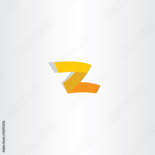Free Download z logo letter vector icon yellow symbol - GFXLoad