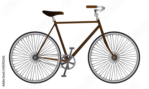 Illustrated isolated realistic vector sport bicycle