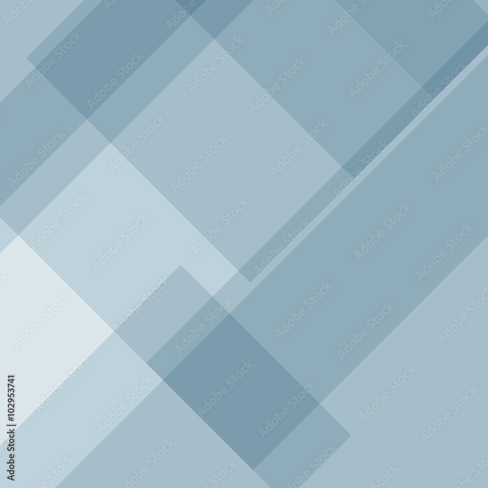 Fototapeta premium Abstract blue background with shapes in vector. 