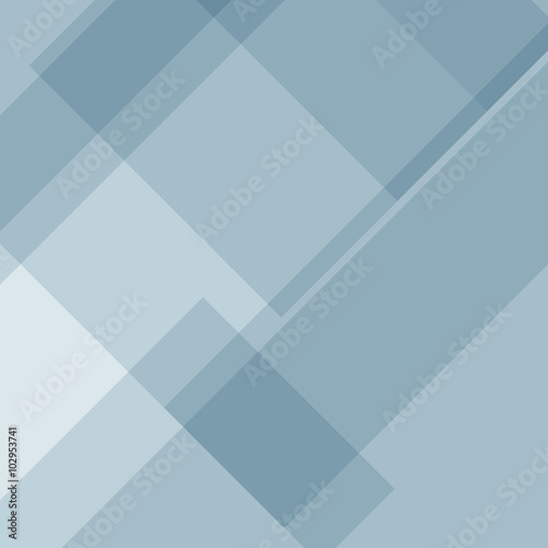 Abstract blue background with shapes in vector. 