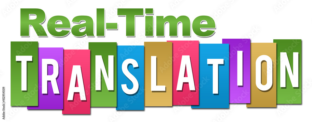 Real-Time Translation Professional Colorful Real-Time Translation Professional Colorful