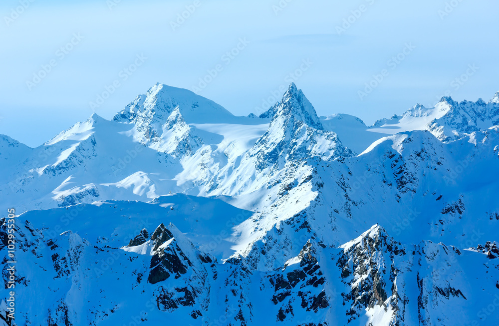 Winter mountain landscape  (Austria).