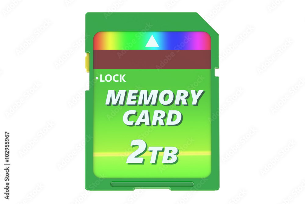 green memory card 2TB