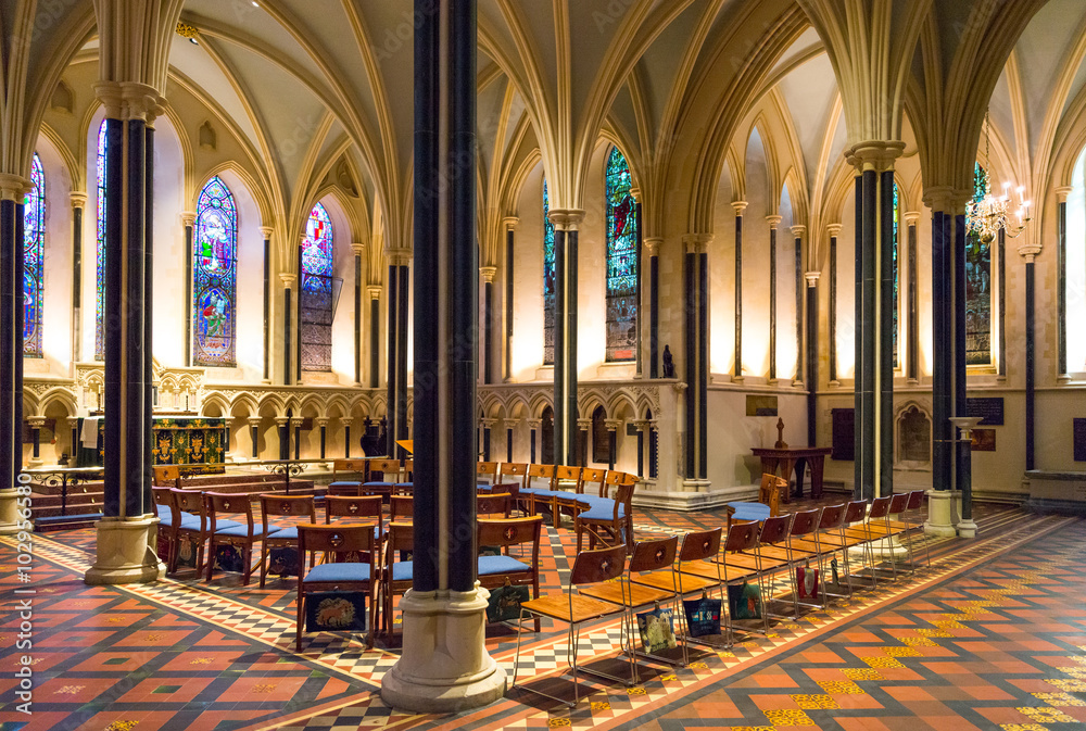 Obraz premium Ireland, Dublin, the St Patrik's cathedral interior