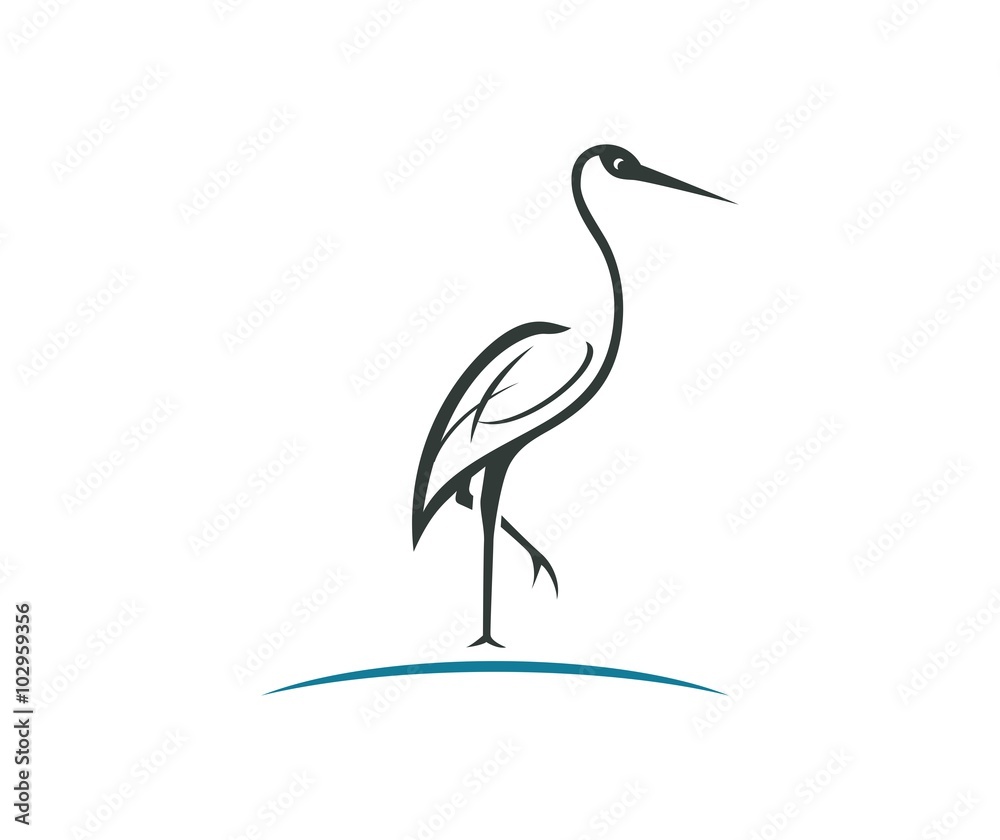 Fototapeta premium Stork logo