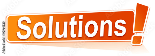 solutions sur étiquette orange