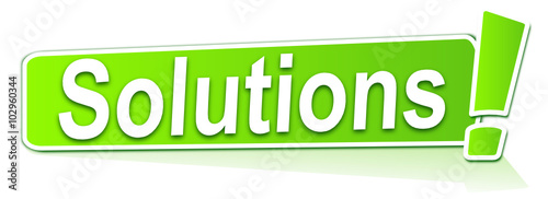 solutions sur étiquette verte