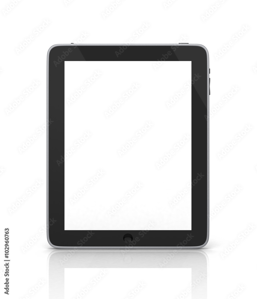 Black abstract tablet computer (tablet pc) on white background, Black abstract tablet computer (tablet pc) on white background,