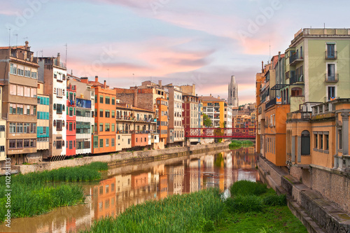 Spain. Girona. View from the Bridge © nikonenkot