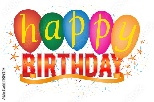 happy Birthday balloons