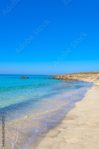 Fototapeta Naklejka Na Ścianę i Meble -  Turquoise sea water at Kedrodasos beach, Crete