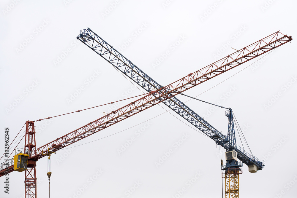 Industrial construction cranes