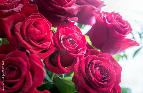 Red roses bouquet