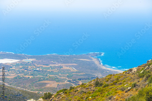 Panoramic view of south Crete, Greece