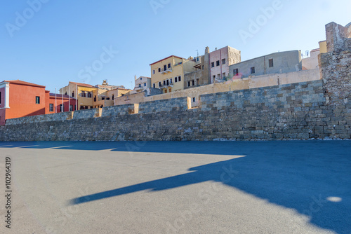 The beautiful port of Chania at Crete, Greece