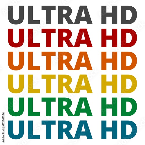 Ultra HD icons set