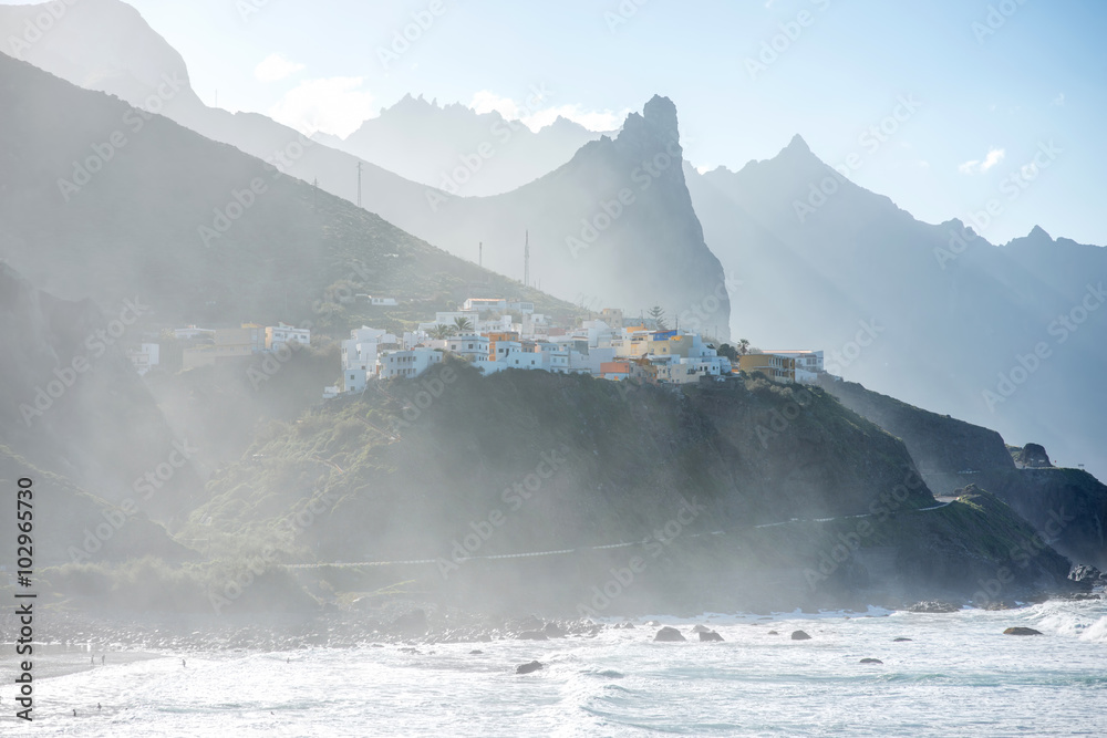 Obraz premium Taganana village on Tenerife island