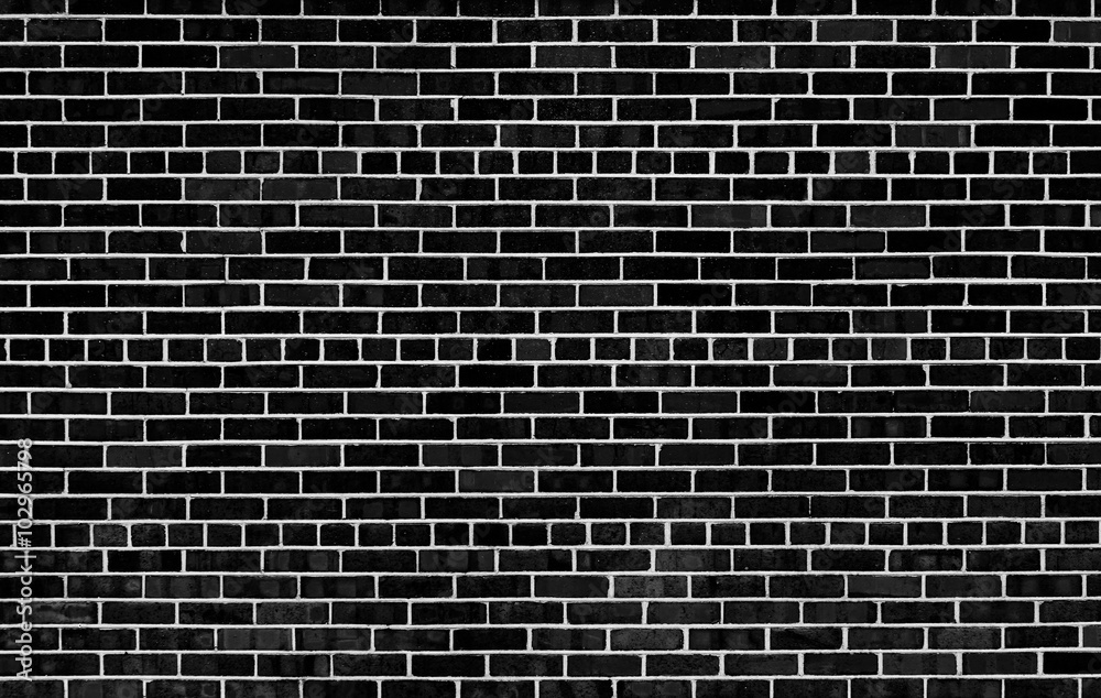 Black and White Brick Wall Background Texture Stock Photo | Adobe Stock