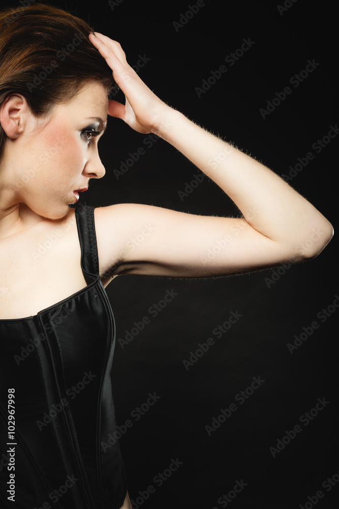 Fototapeta premium Subculture beauty punk girl portrait