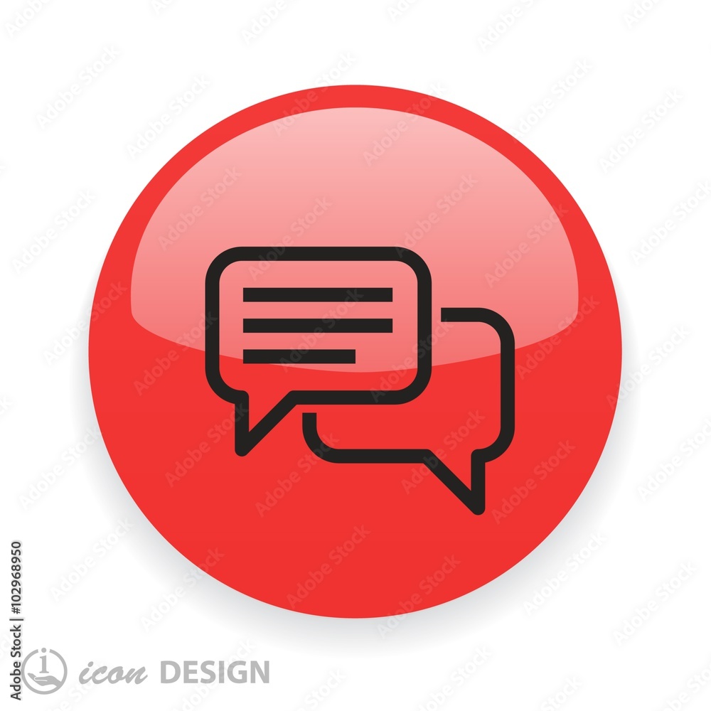 Pictograph of message or chat Pictograph of message or chat