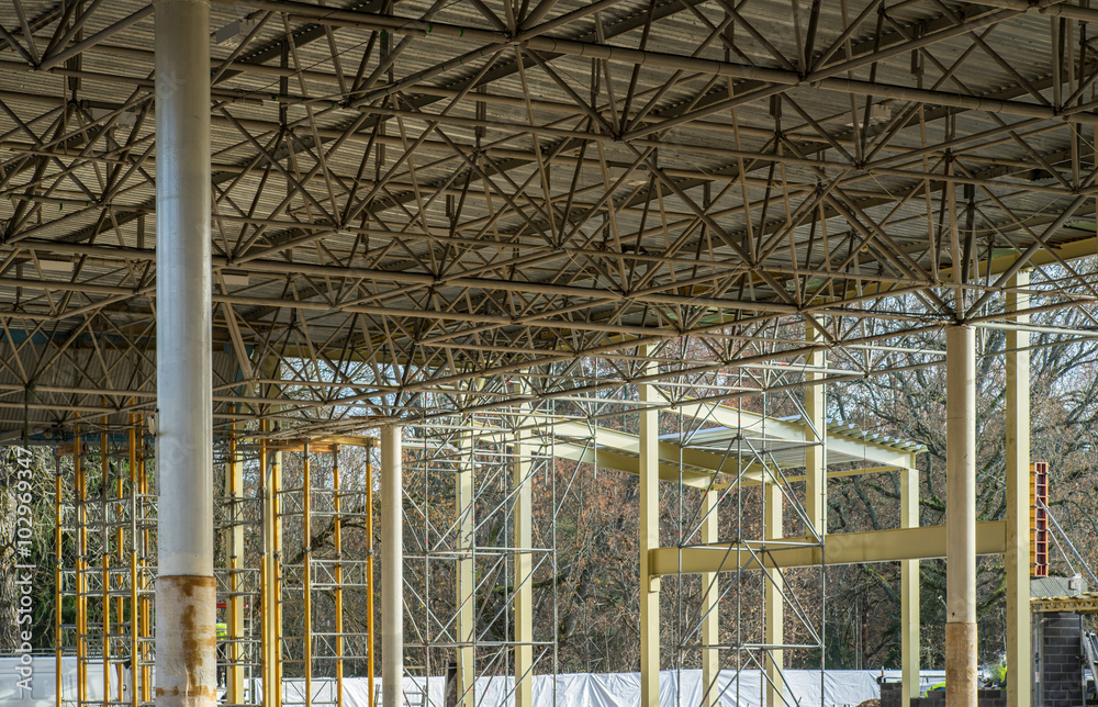 Metall Construction. Construction of the hangar. Metall Construction. Construction of the hangar.