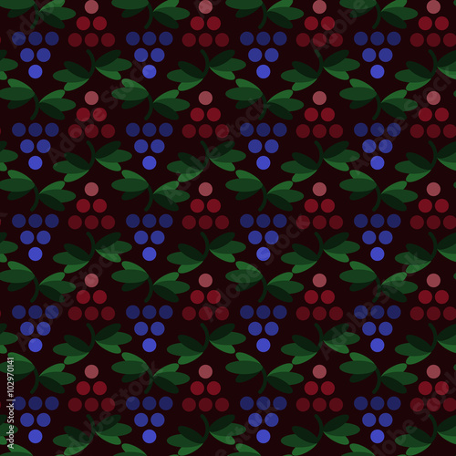 geometric grapes simple seamless pattern