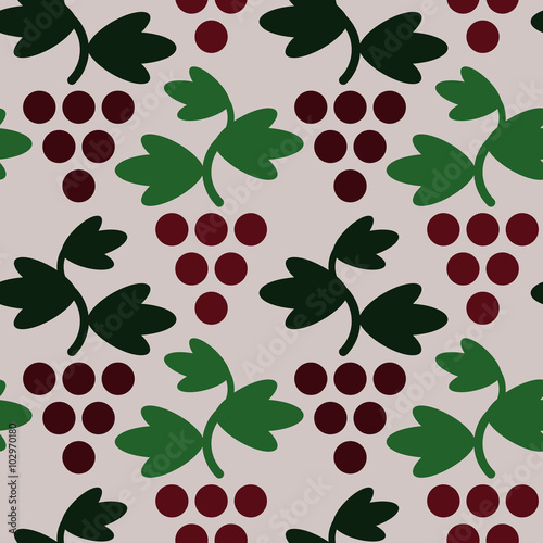 geometric grapes simple seamless pattern