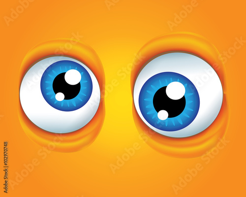 Vector illustration, background with eyes