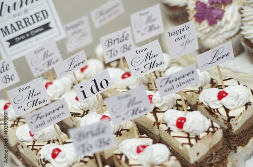 Vintage cupcakes weding