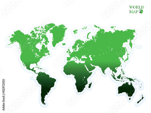world map green.