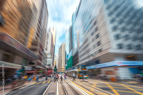 City rhythms--fast, speed. the rush time on the road photo
