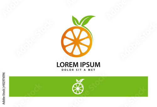 Orange Juice Logo Vector