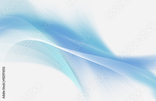 Light blue and white abstract background with mesh and smooth lines photo